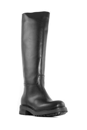 Black leather boot JULIE DEE | IV122NERO